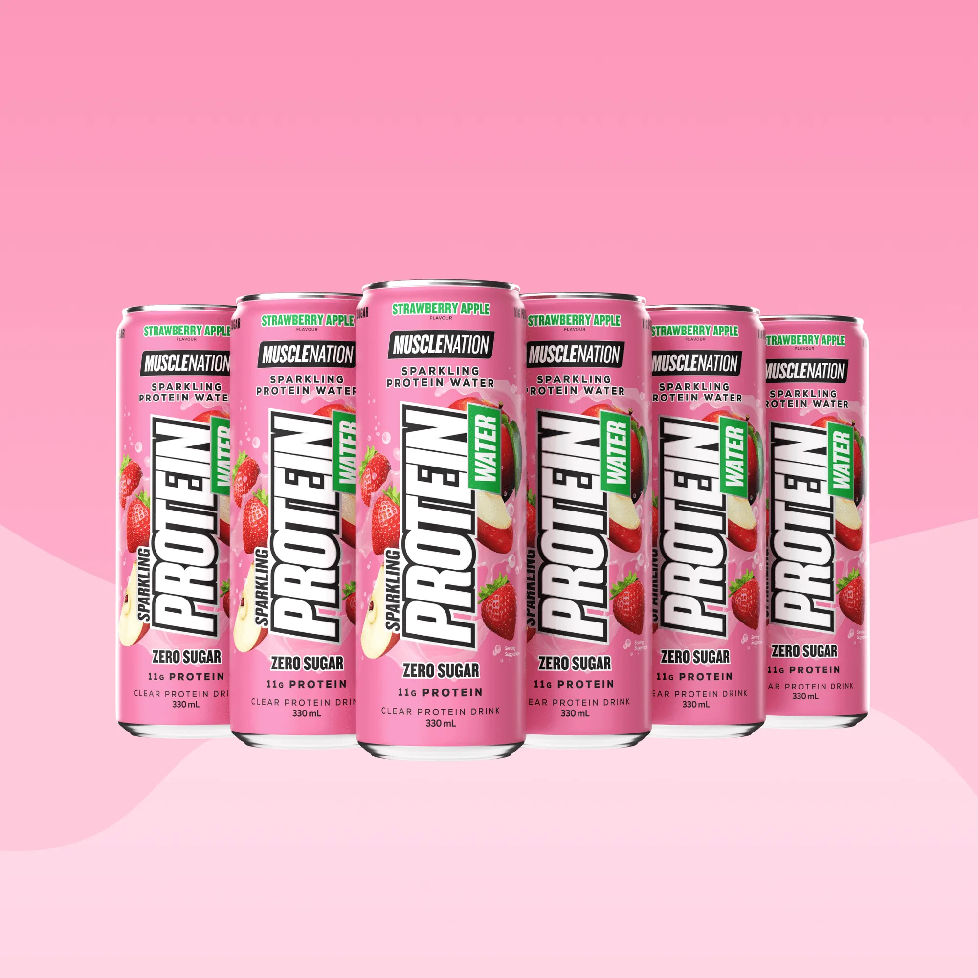 SPARKLING PROTEIN WATER Zero Sugar - Strawberry Apple 330ml (12er Pack)