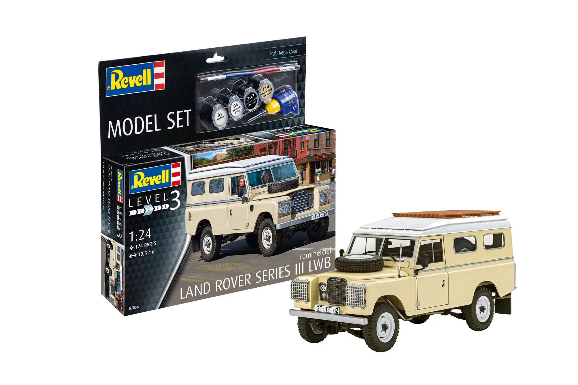 Set de modelo Land Rover Series III LWB (comercial)