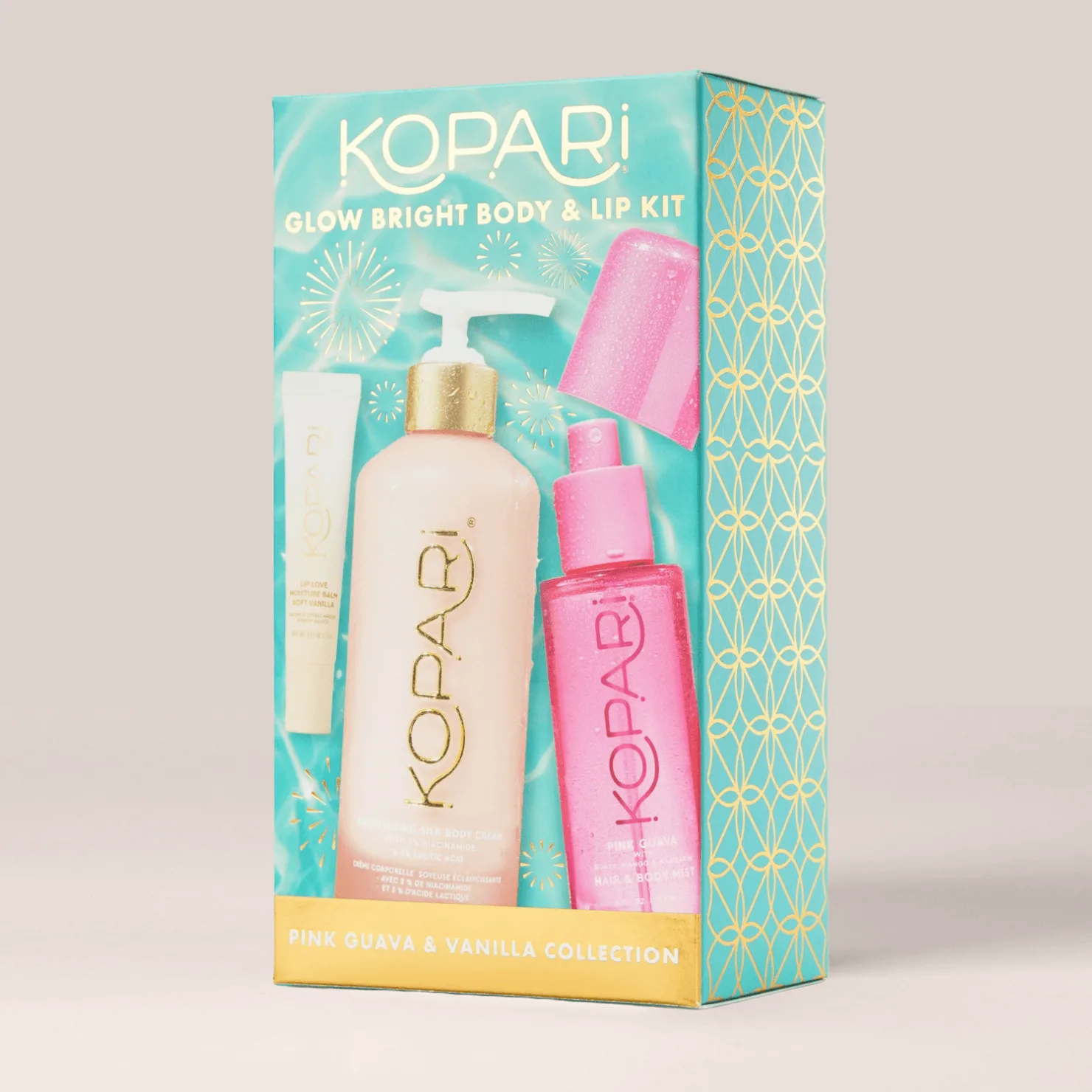 Jak używać Glow Bright Body & Lip Kit do promiennego wyglądu