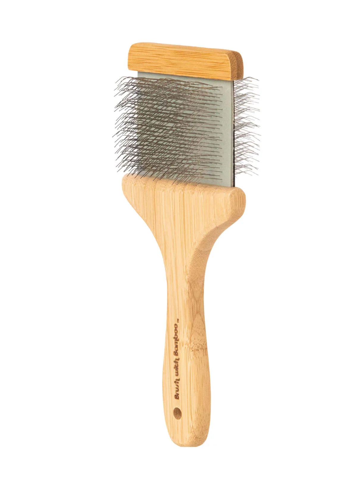 Bamboo Flexible Slicker Brush vs Standard Pet Brush