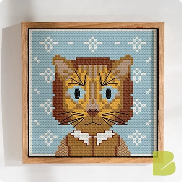 William Shakespurr — Cat Portrait Cross-Stitch Pattern