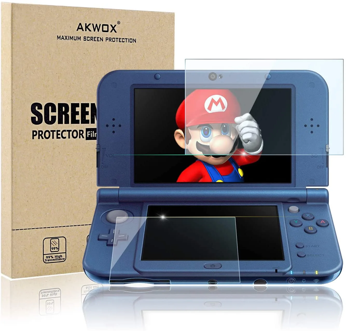 Screen Protector for Nintendo 3DS XL with Anti-Bubble and Anti-Fingerprint