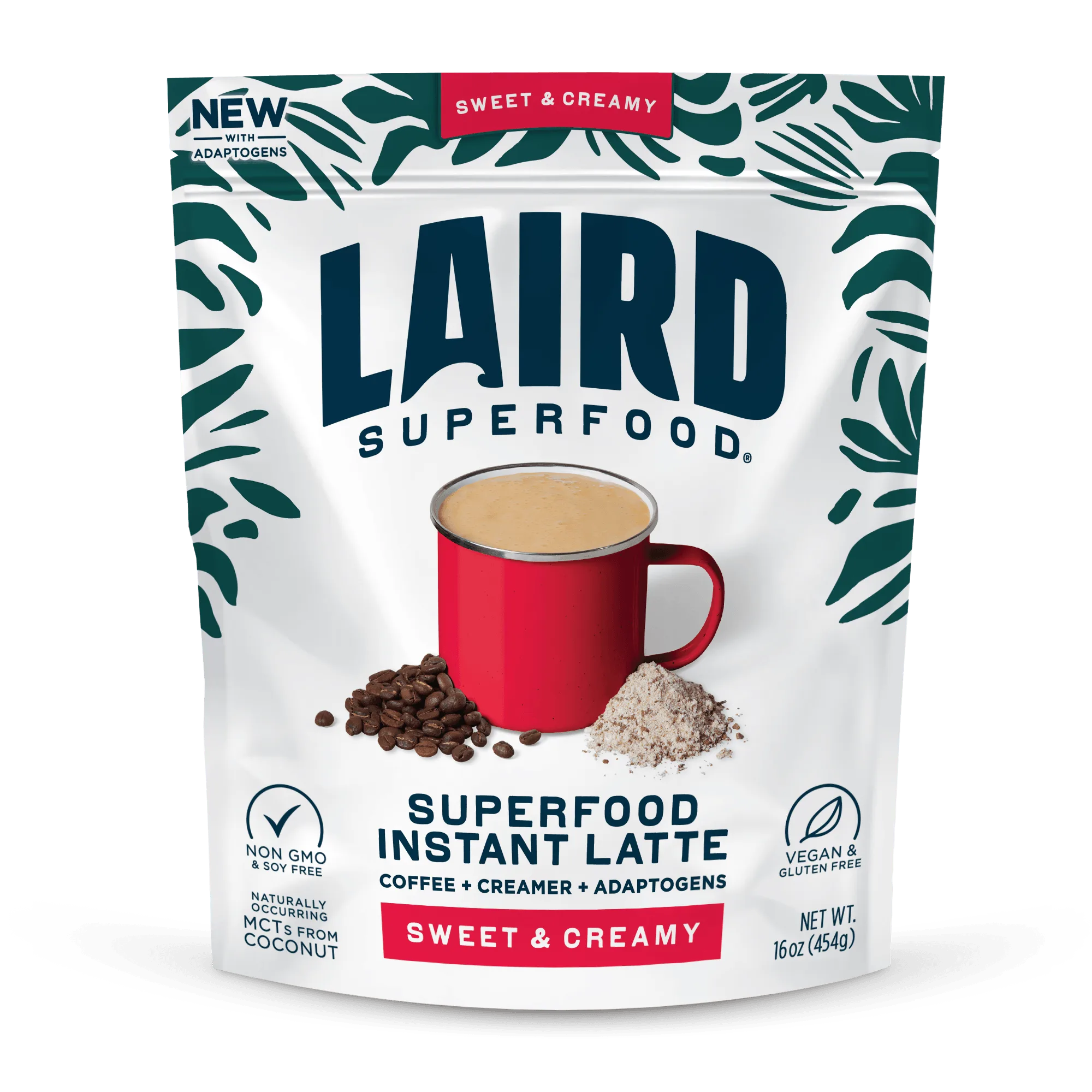 Sladké a krémové instantní latte s adaptogeny