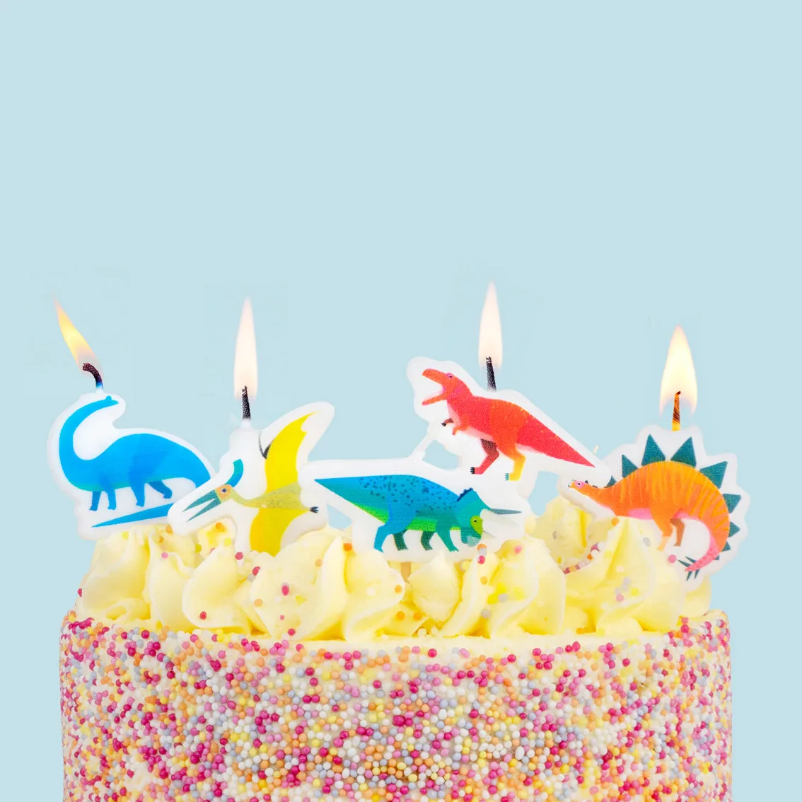 Velas de Dinossauro para Festa