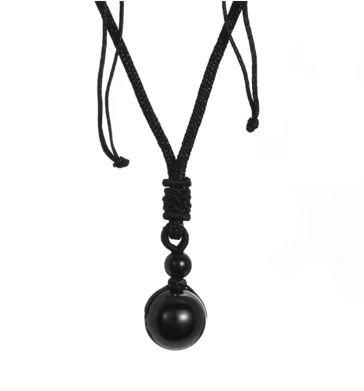 Náhrdelník Black Obsidian Lucky Pendant
