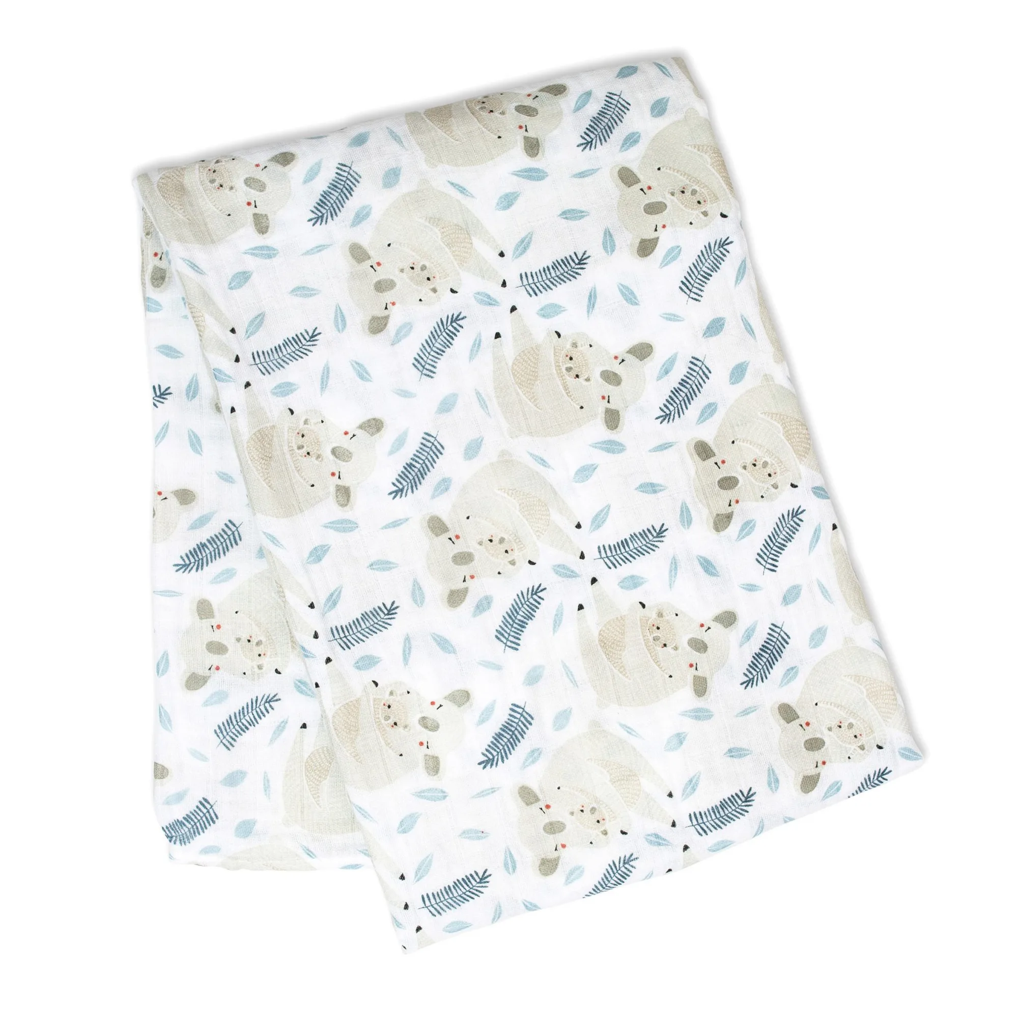 Lulujo Cotton Swaddle – Koala – 47×47″