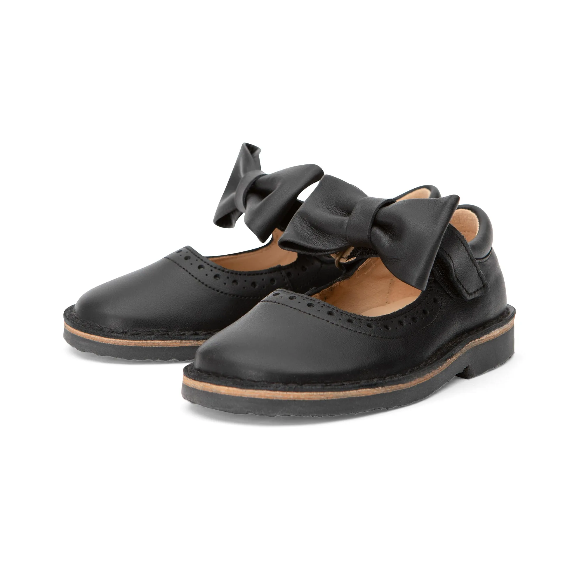 Zapato Martha Bow Mary Jane para niños - Cuero negro