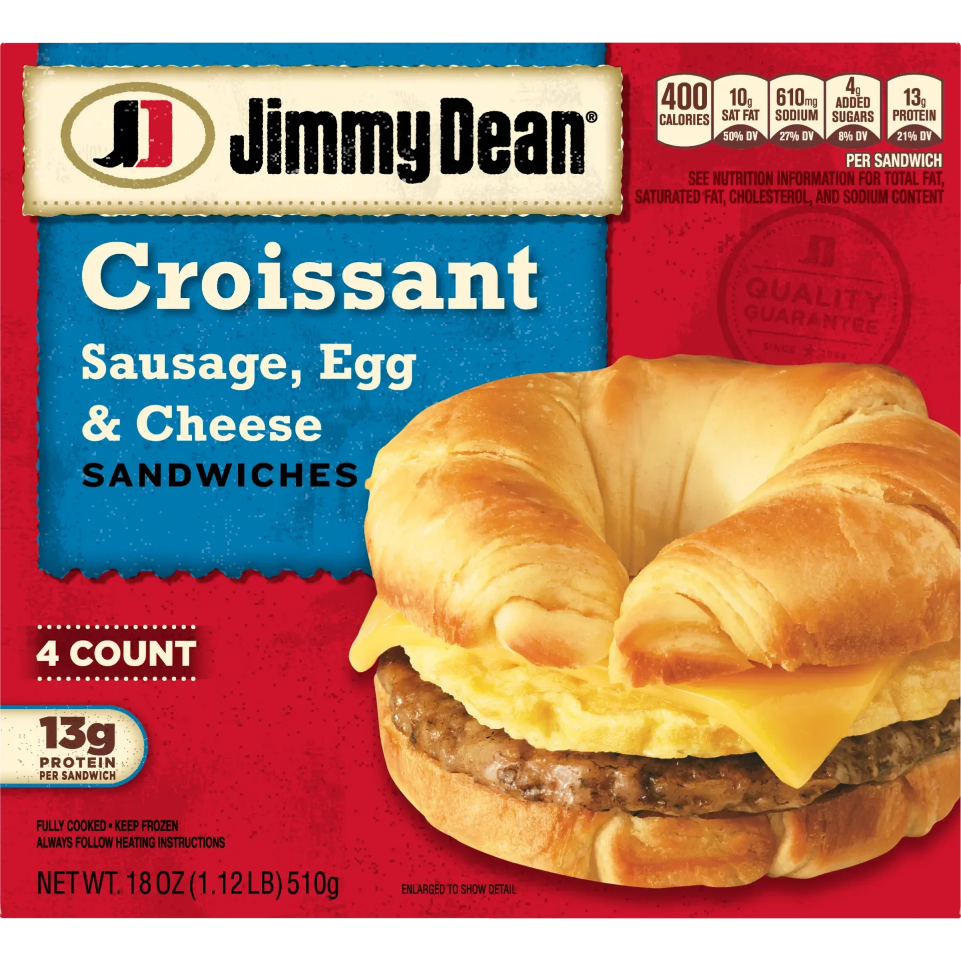 Sausage, Egg & Cheese Croissant Sandwiches