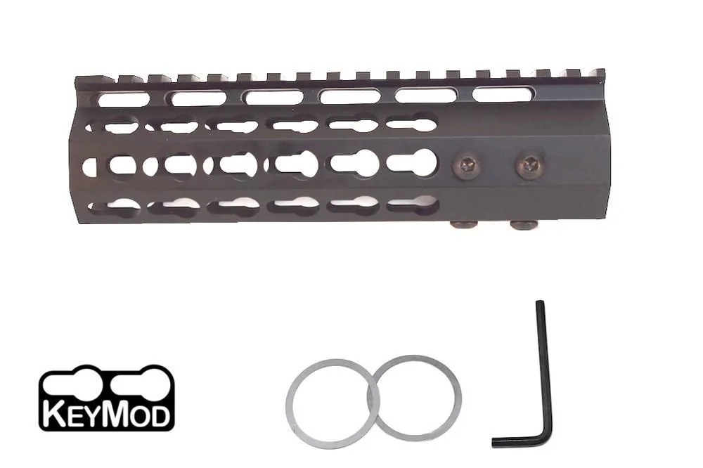 AR15 7인치 슬림 키모드 핸드가드 일체형 프리 플로트 6나사 포함