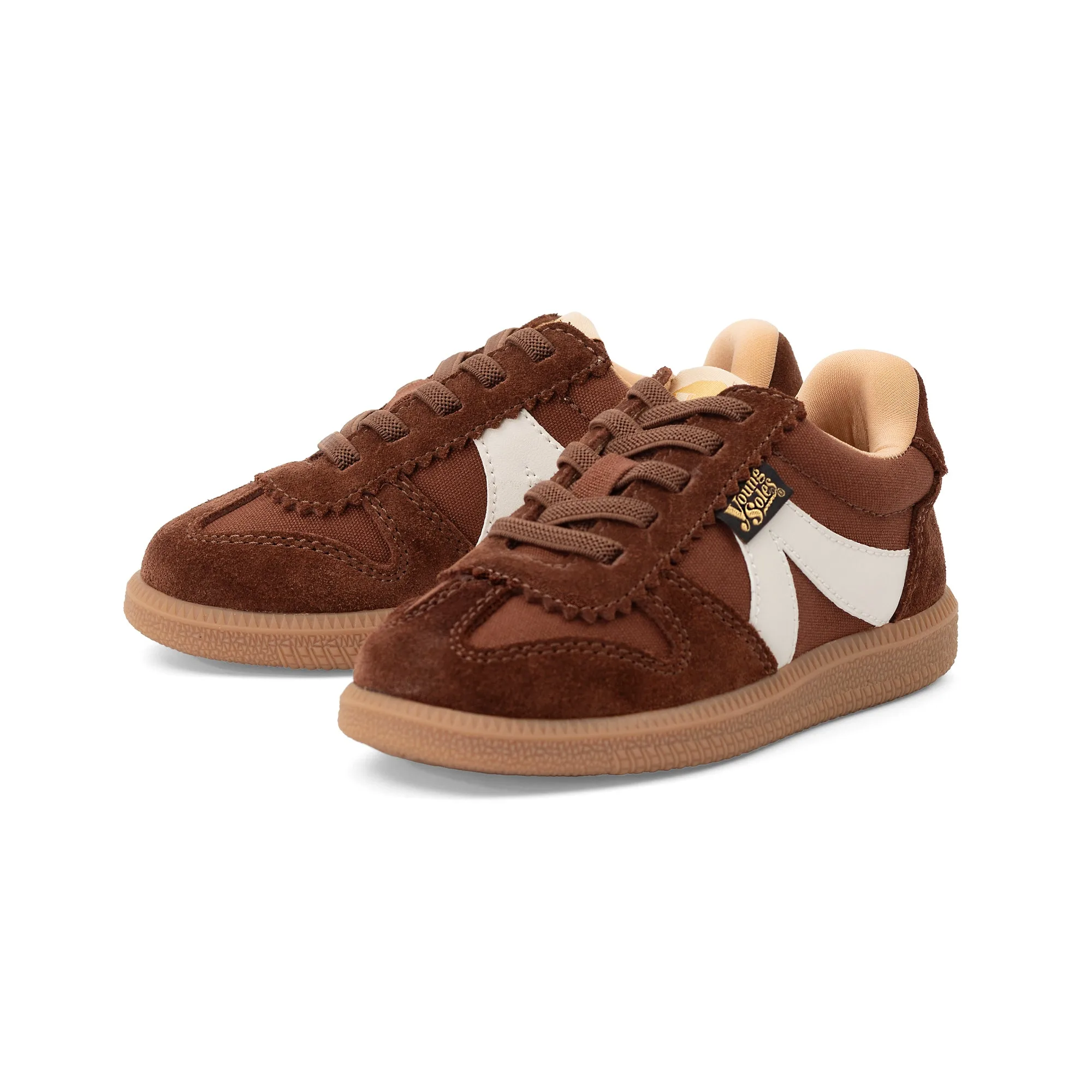 Brooking Kids Classic Court Sneaker - バーク テキスタイル＆スエード