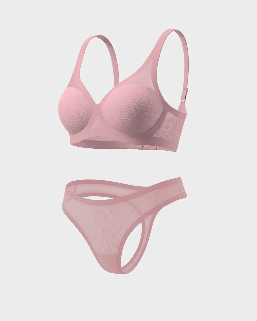 Interlude Light Lift Sheer Bra and Sheer Thong Set