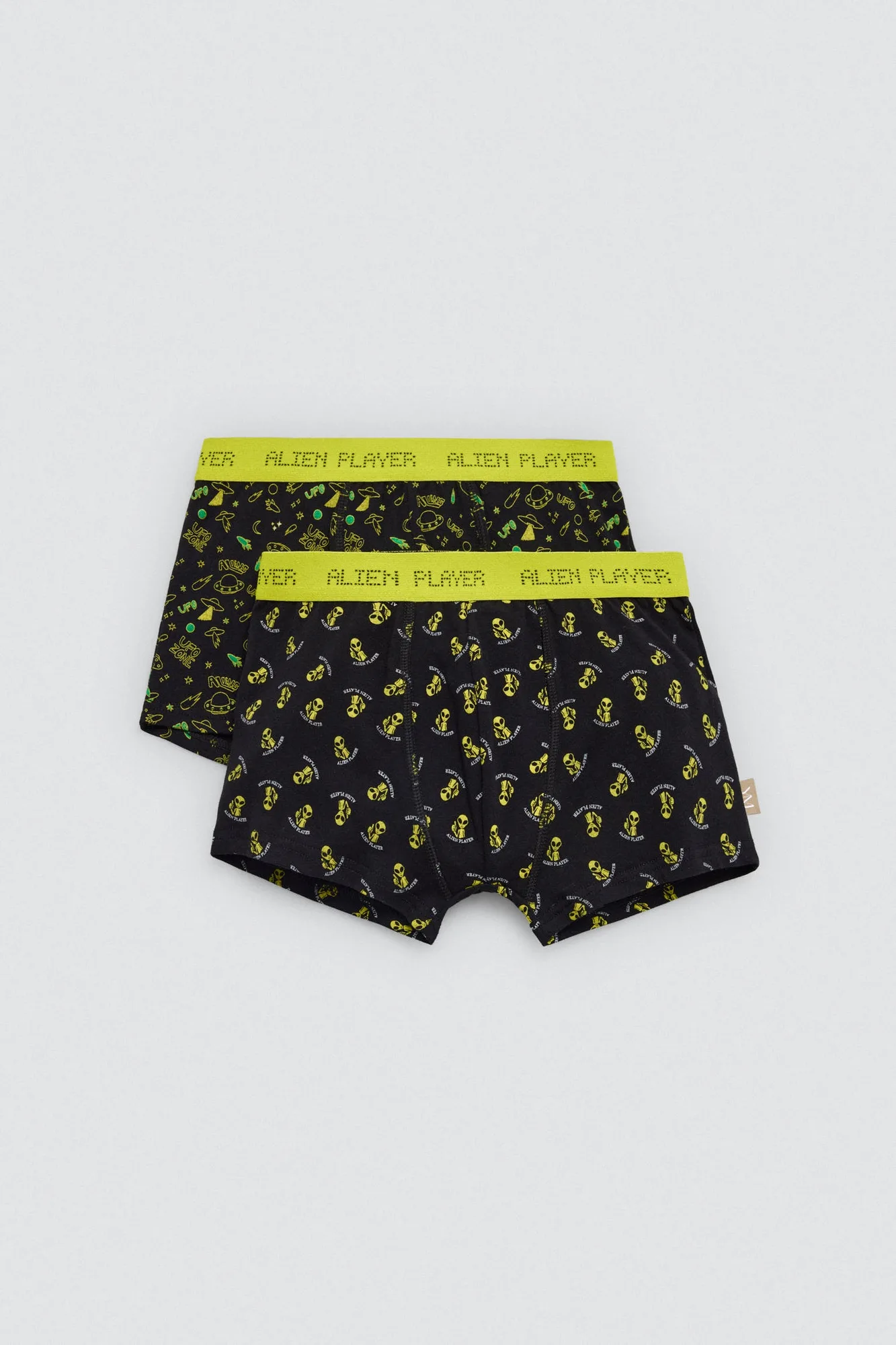 Pack 2 bóxers juveniles algodón estampados Alien