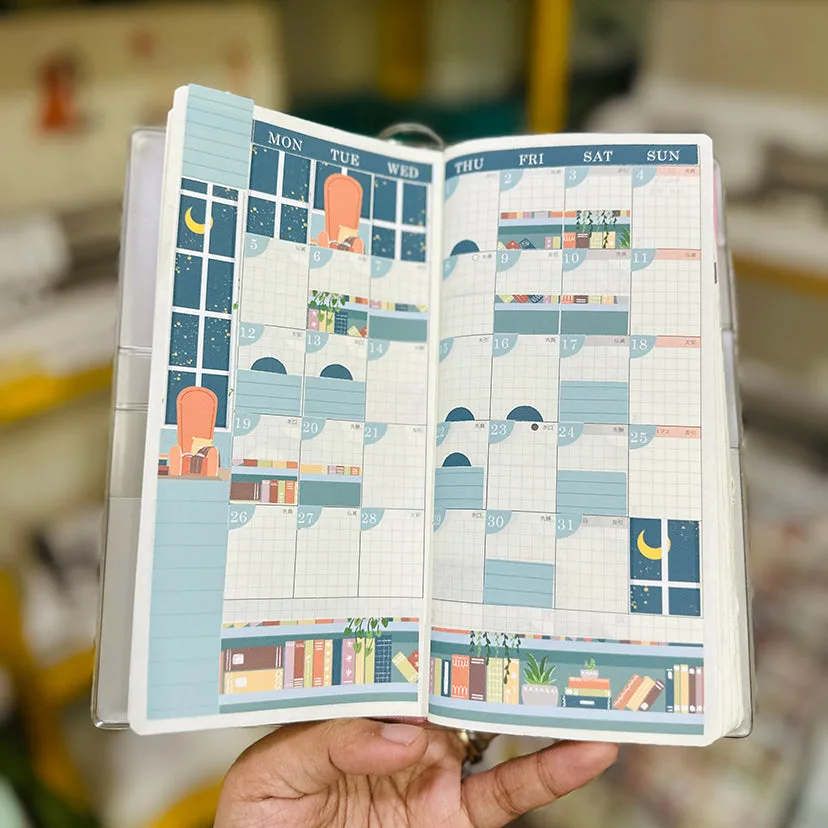 Boeken | Hobonichi Weeks Maandelijkse Stickers (set van 2) - hwm006