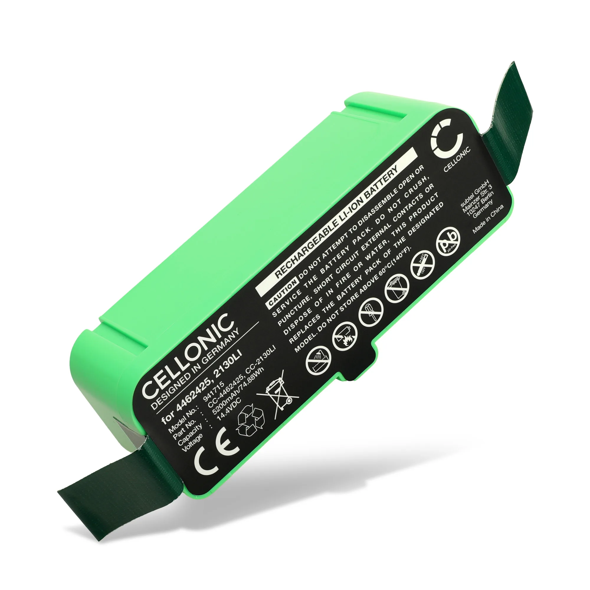 Baterie pro iRobot Roomba 980, Roomba 960, Roomba 614, Roomba 965, Roomba 671, Roomba 675 5200mAh od CELLONIC