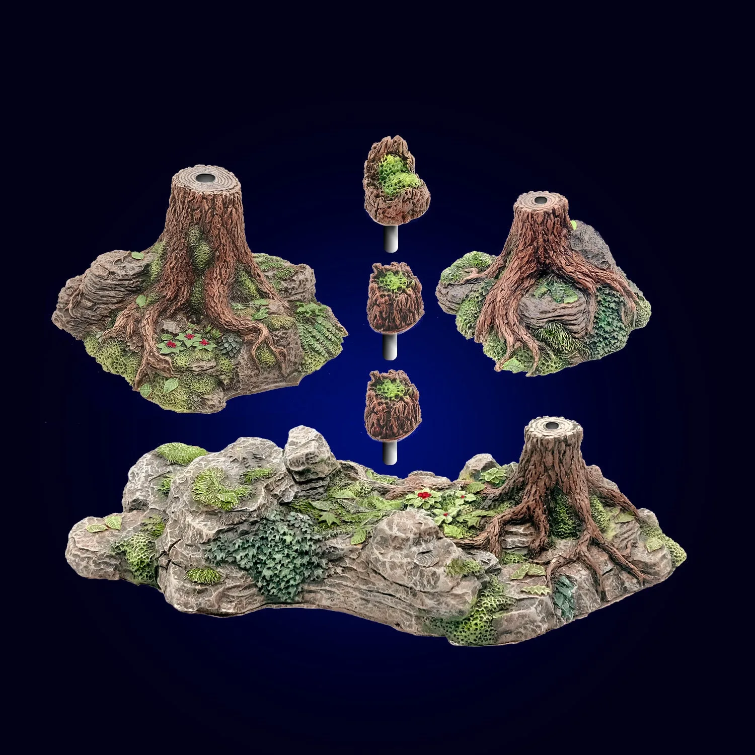 Forest Stump Lumps (Painted)