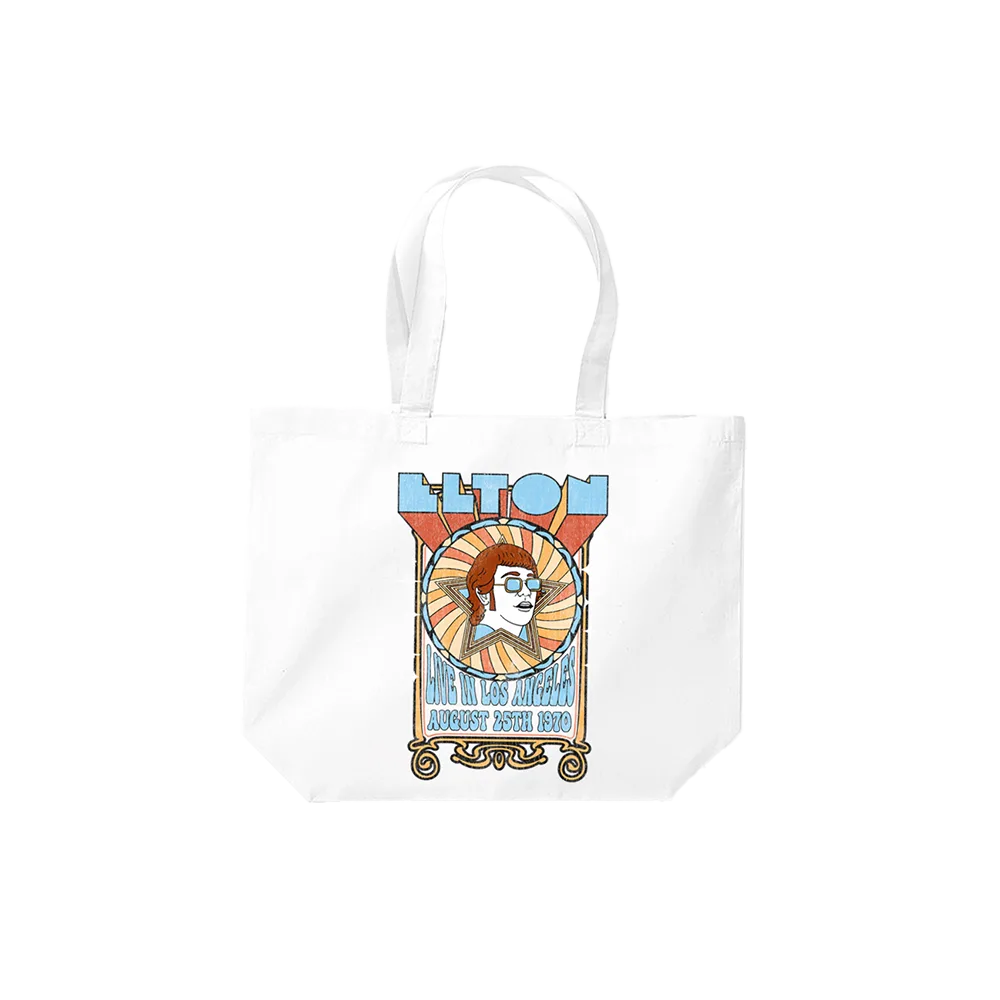 Live in Los Angeles Aug 25th 1970 Tote Bag