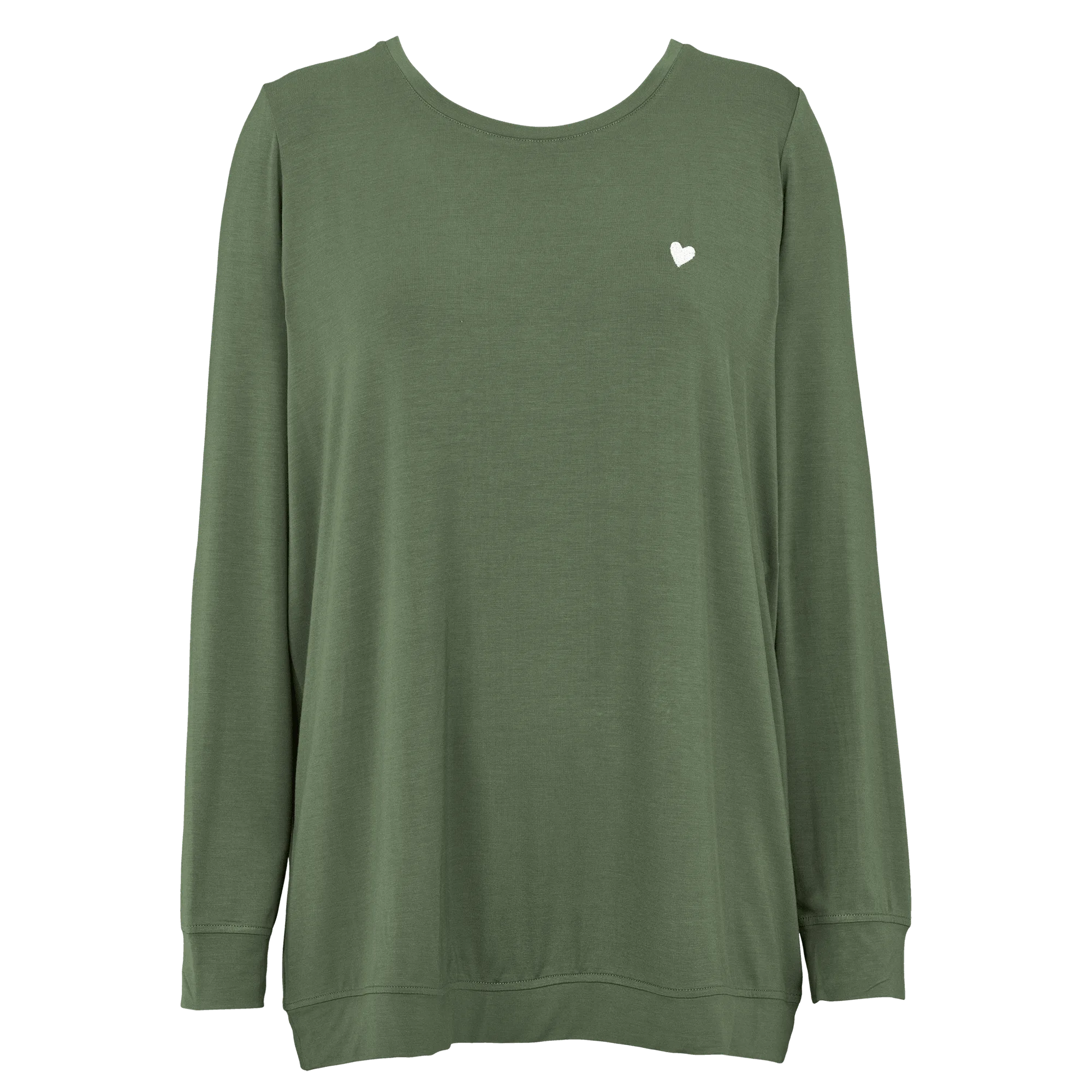 Softness shirt LS - Dusty green