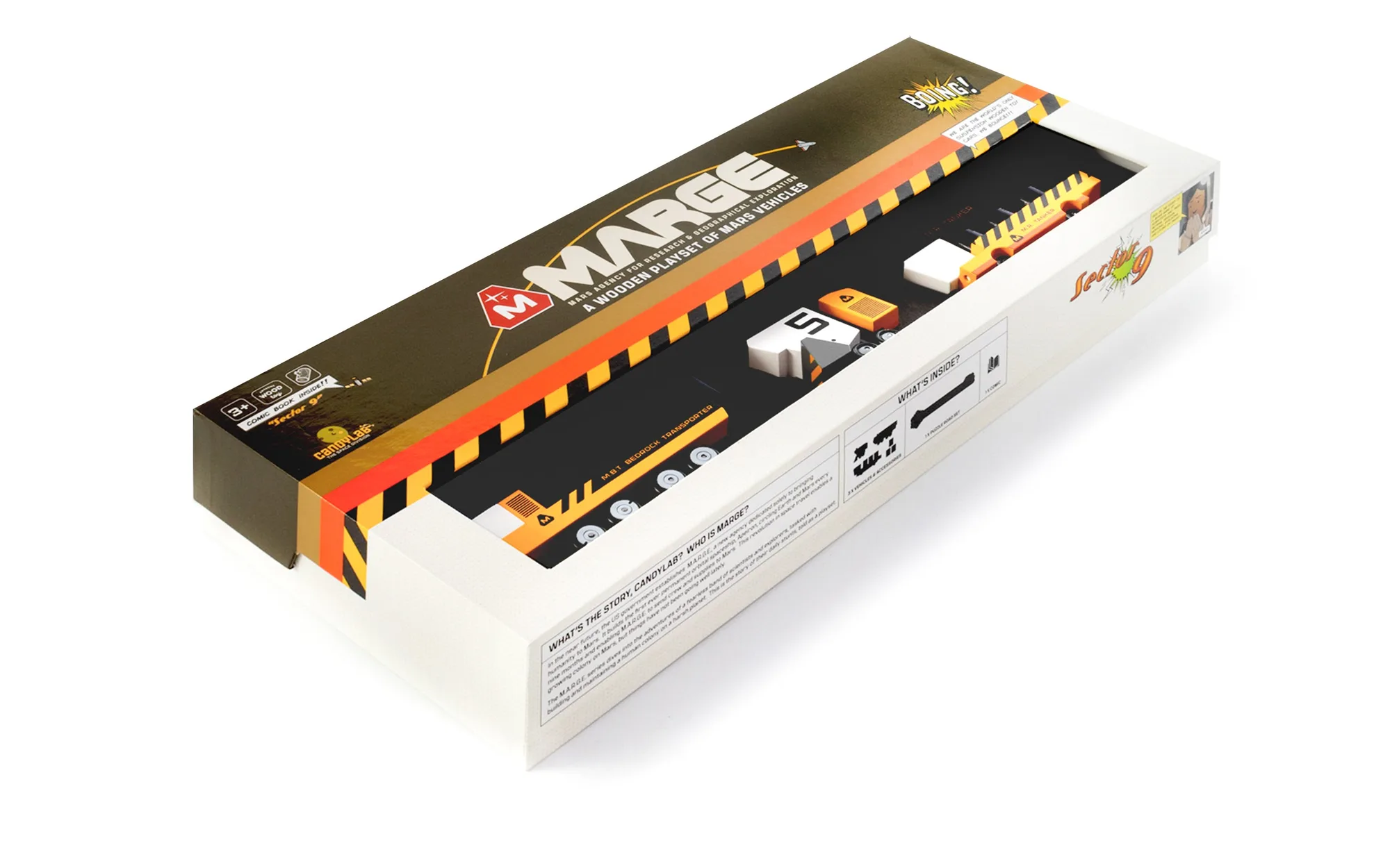 مجموعة SECTOR 9 SET M.A.R.G.E. للعبة: ما بداخلها؟