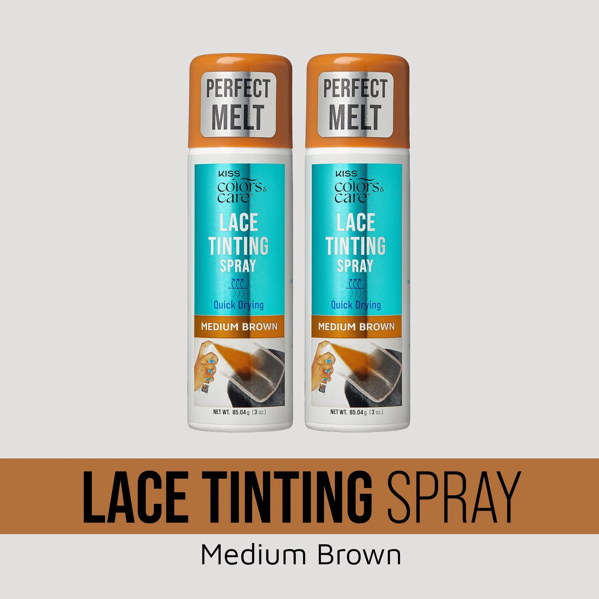 Kiss Lace Tinting Sprayで自然な仕上がりに