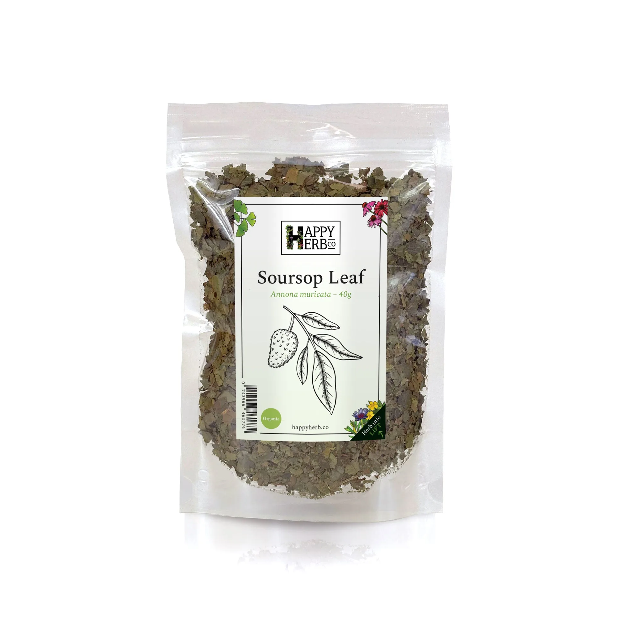 Soursopin lehti