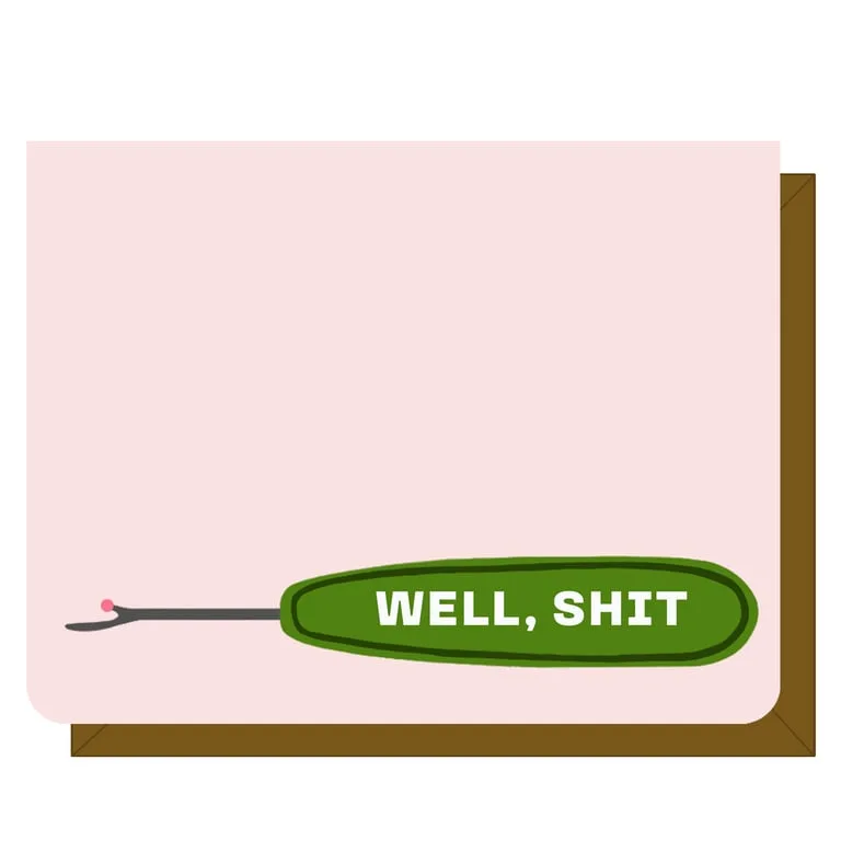 Well, Shit - Cartão de felicitações