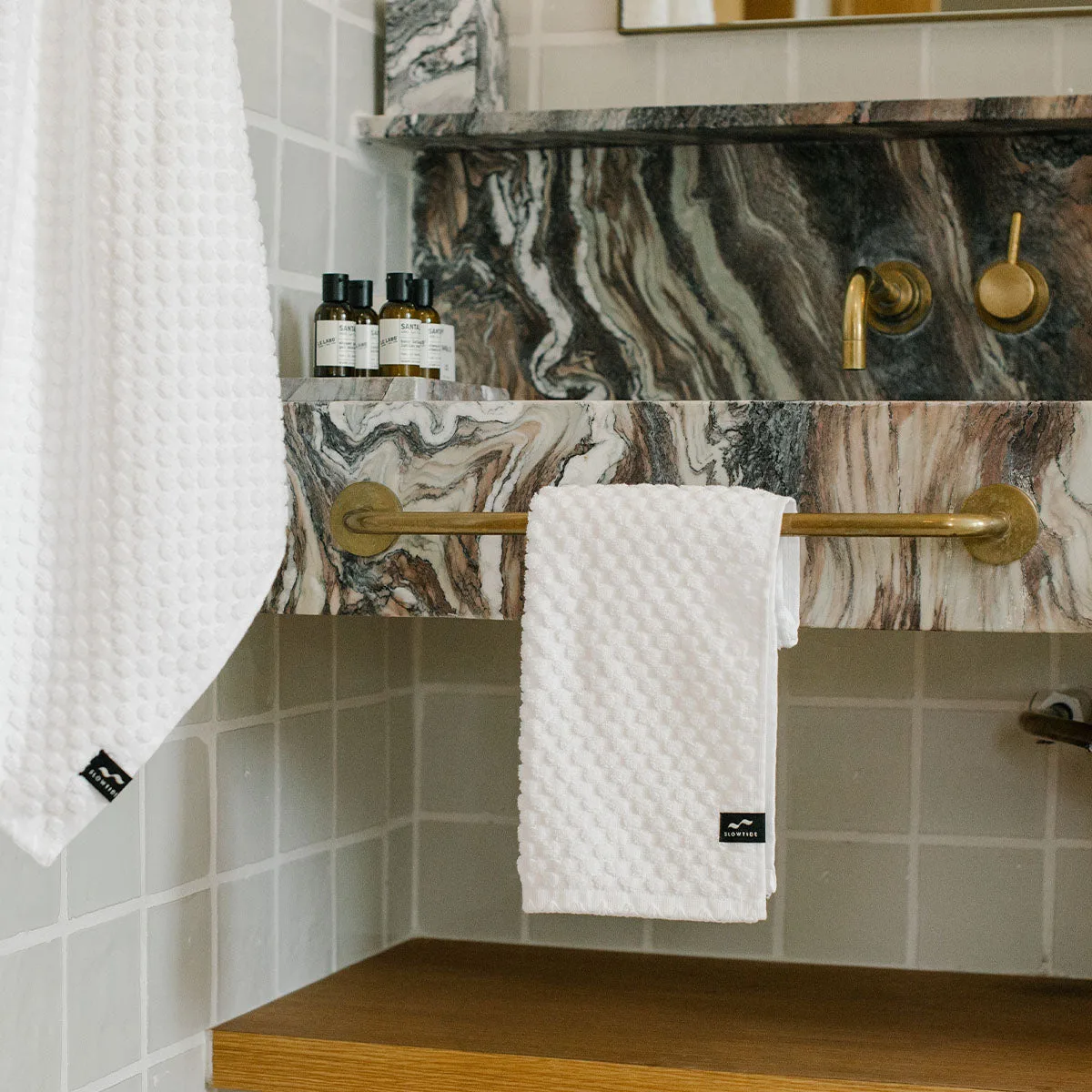 Clive Hand Towel - White