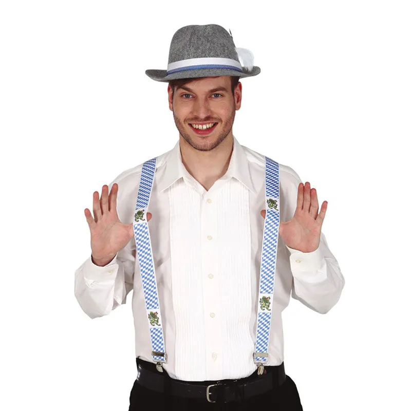 Come abbinare le bretelle a righe Oktoberfest per una festa