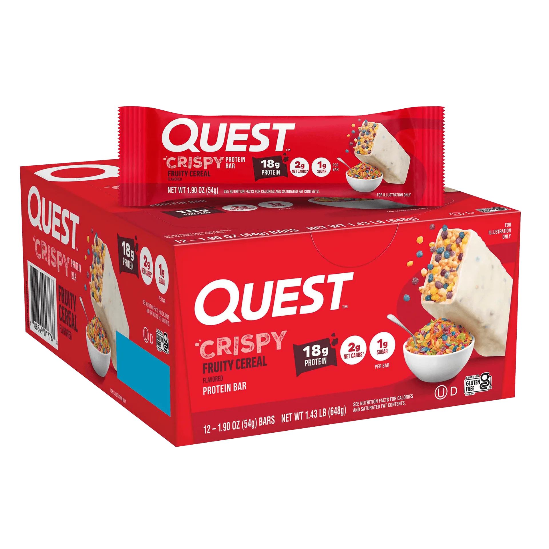 Fruity Cereal Crispy Hero Protein Bars