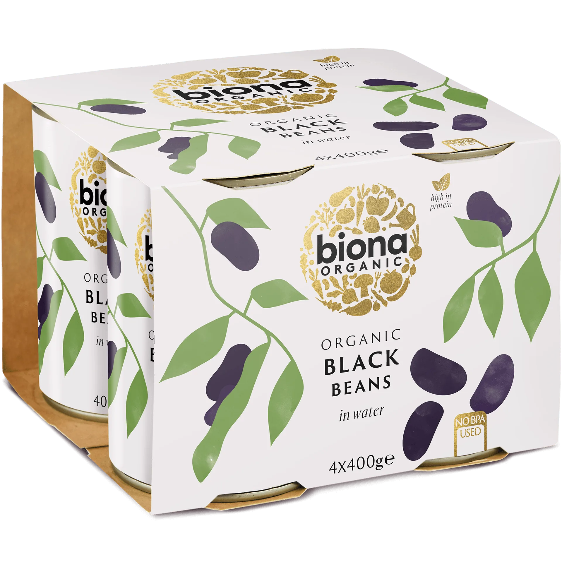 BLACK BEANS 4x400g