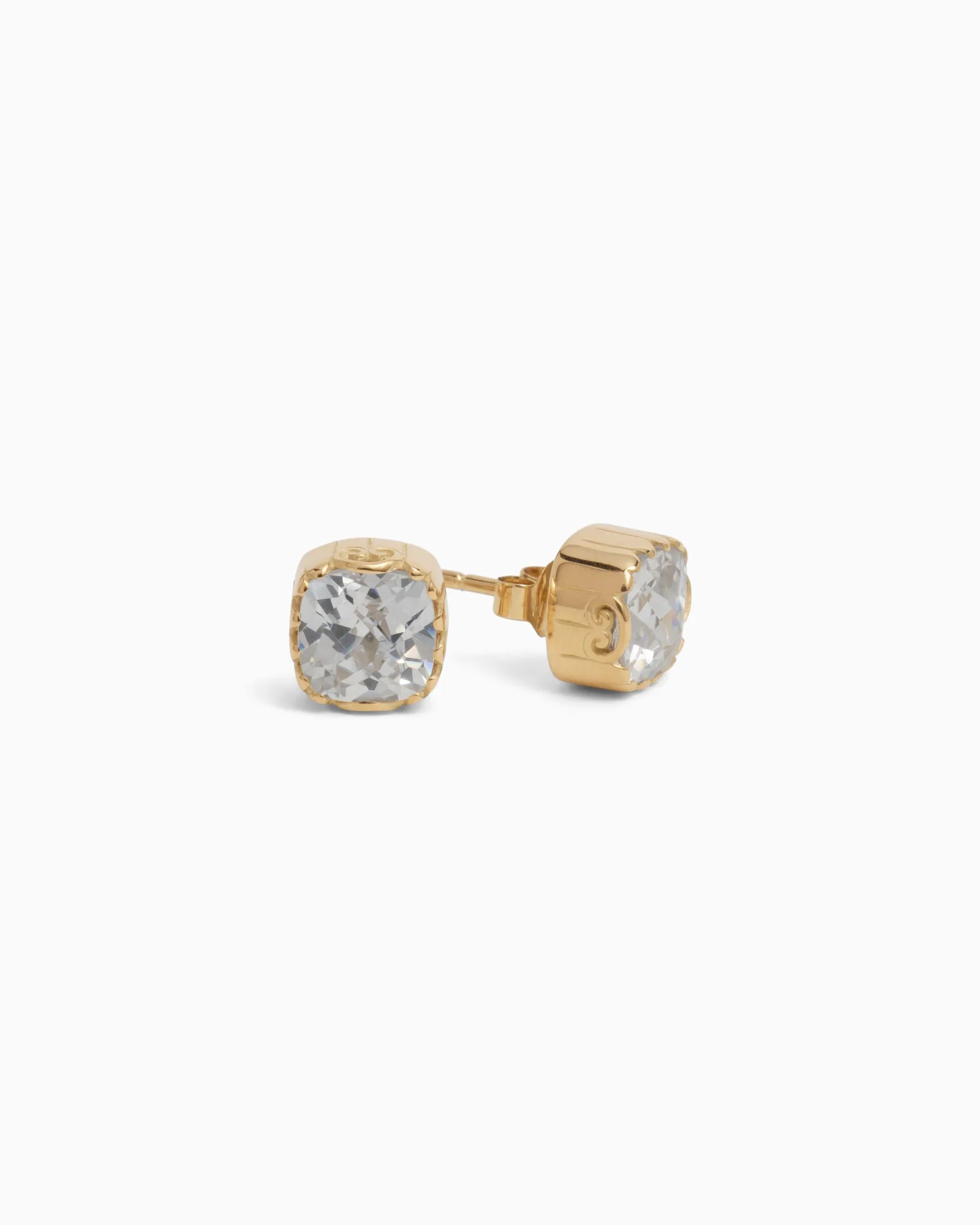 Ocean Stone Studs - White Zircon