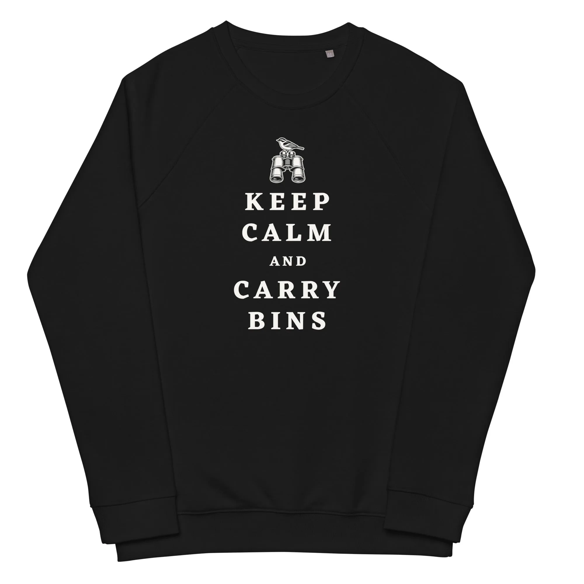 Keep Calm and Carry Bins Sudadera Orgánica