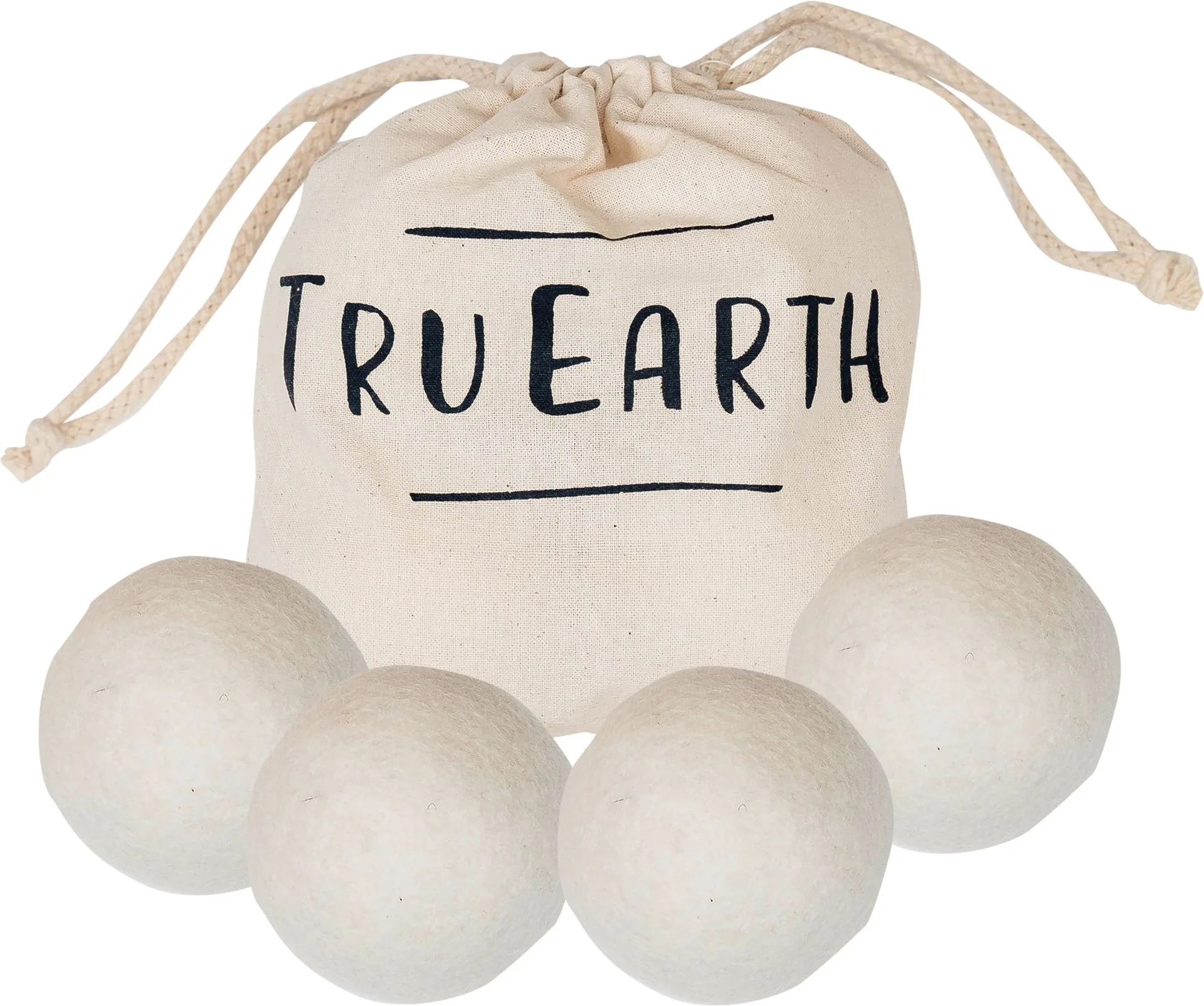 Tru Earth Reusable Wool Dryer Balls - 4 Pack