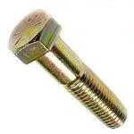M24-3 X 90mm Hex Head Cap Screws | Class 8.8 Steel Yellow Zinc | Fully Threaded (10 / Pkg.)