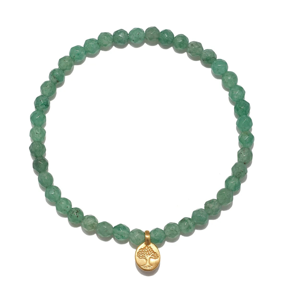 Rooted in Harmony Aventurine Tree of Life Stretch Bracelet