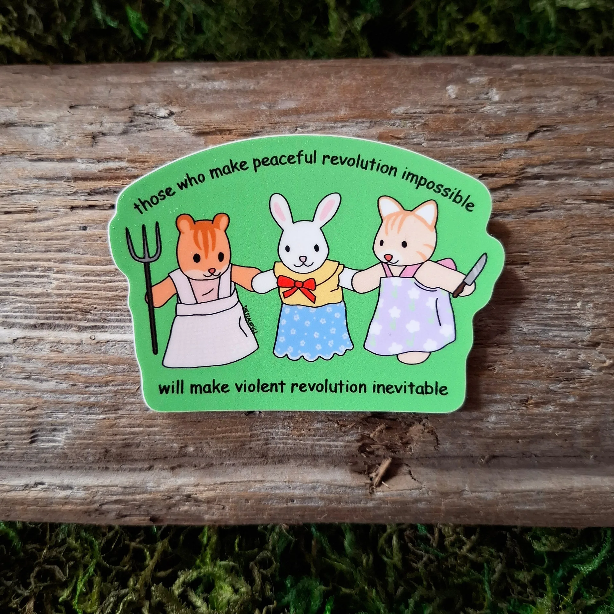 Violent Revolution Critter Sticker