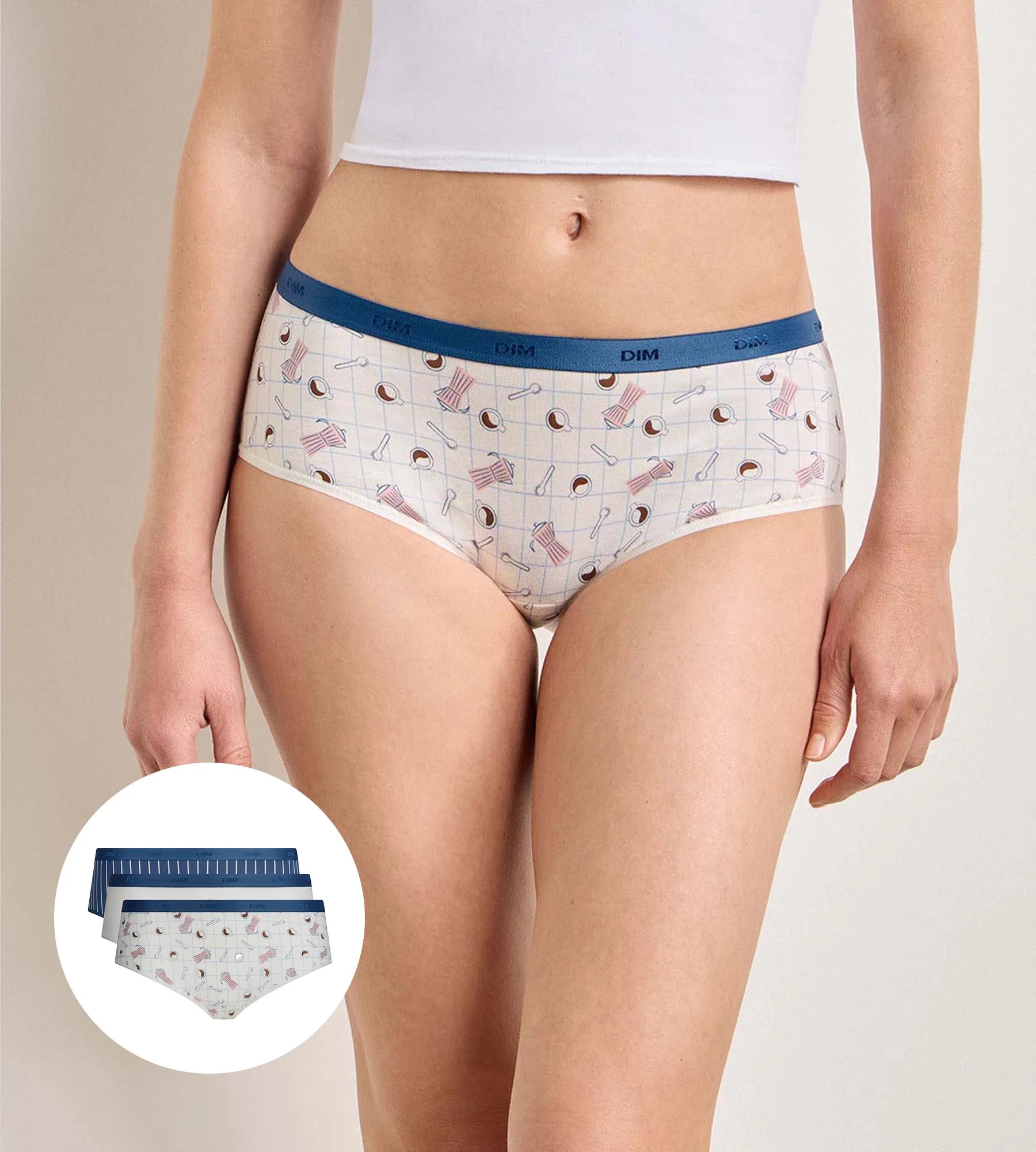 Confezione da 3 shorty morbidi Les Pockets Cotone