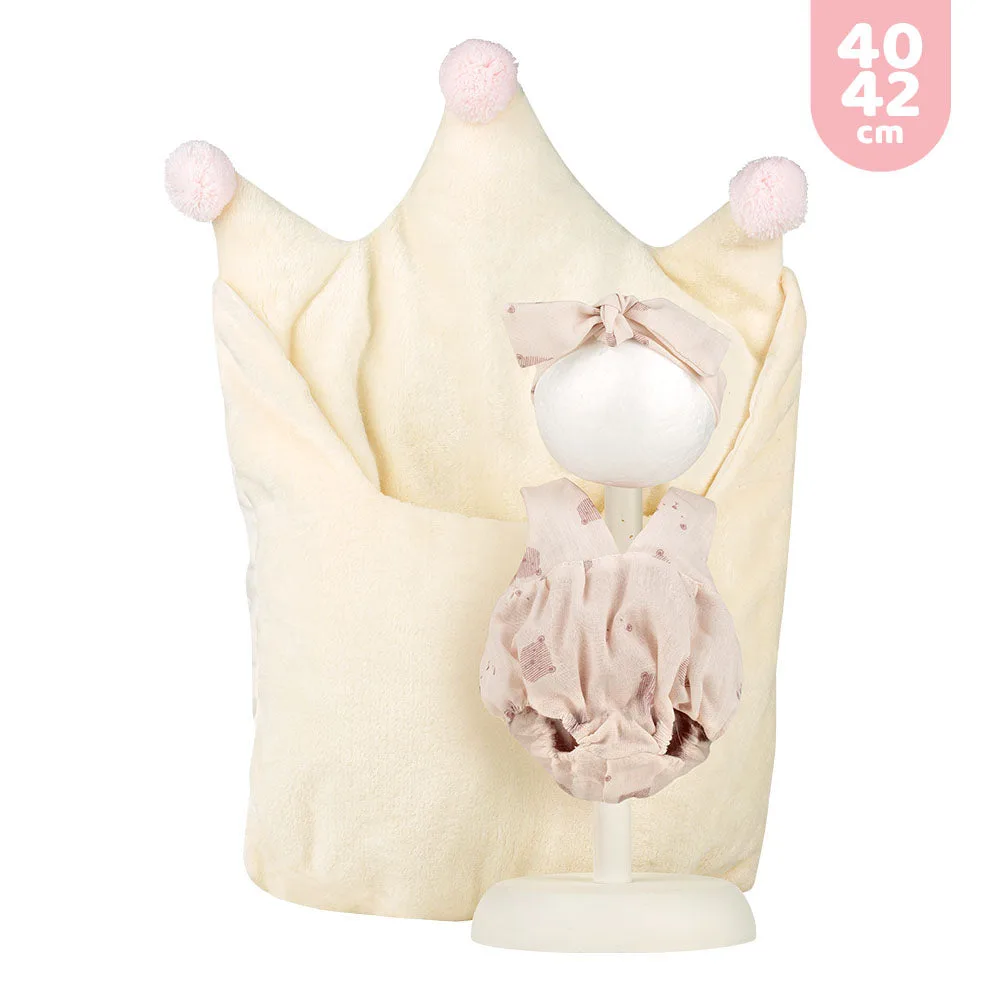 Vestido y complemento para Recién Nacido Llorens de 40-42 cm