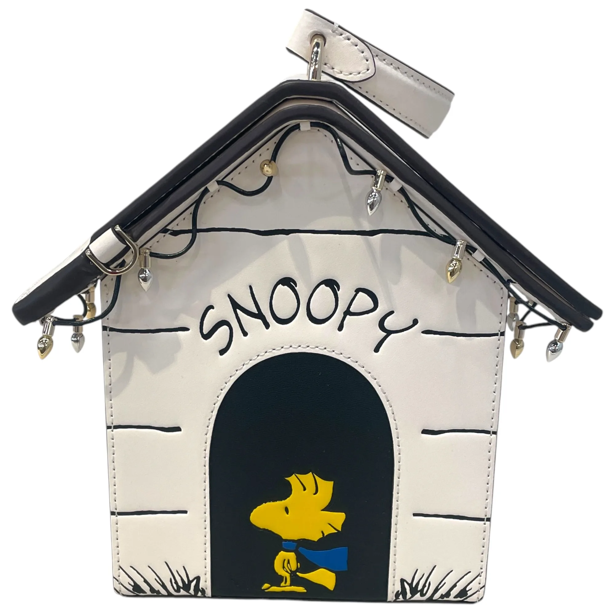 kate spade new york/PEANUTS/Bolso/Blanco/Casa de perro 3D Snoopy