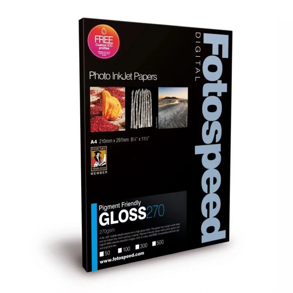 Fotospeed Pigment Friendly Gloss 270 A3 50 Sheets