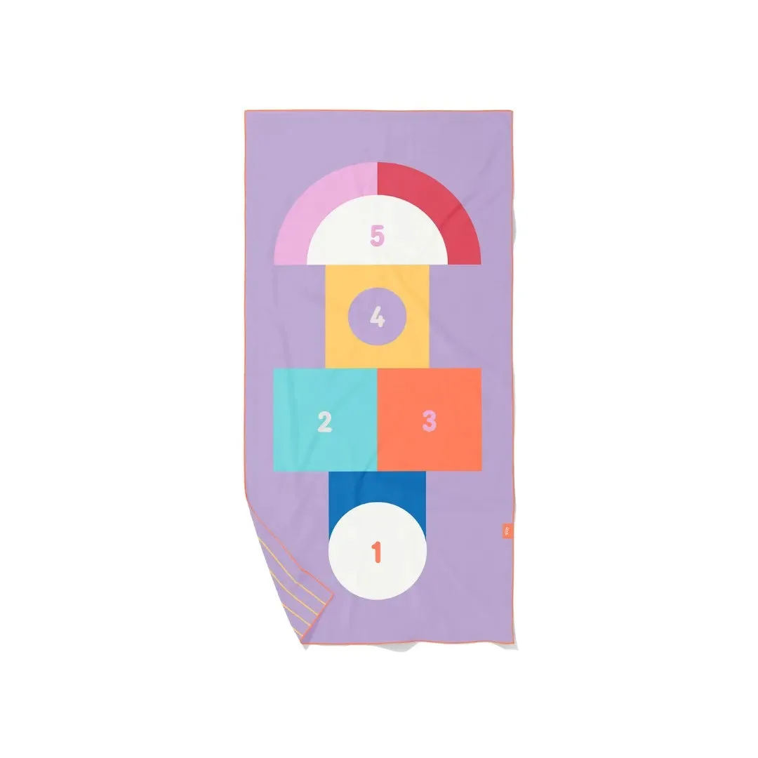 Play Towel Hopscotch - Toalla de playa y piscina para jugar