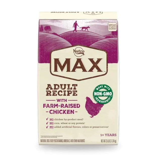 Nutro MAX Adult Dog Food Chicken Recipe 25 lb