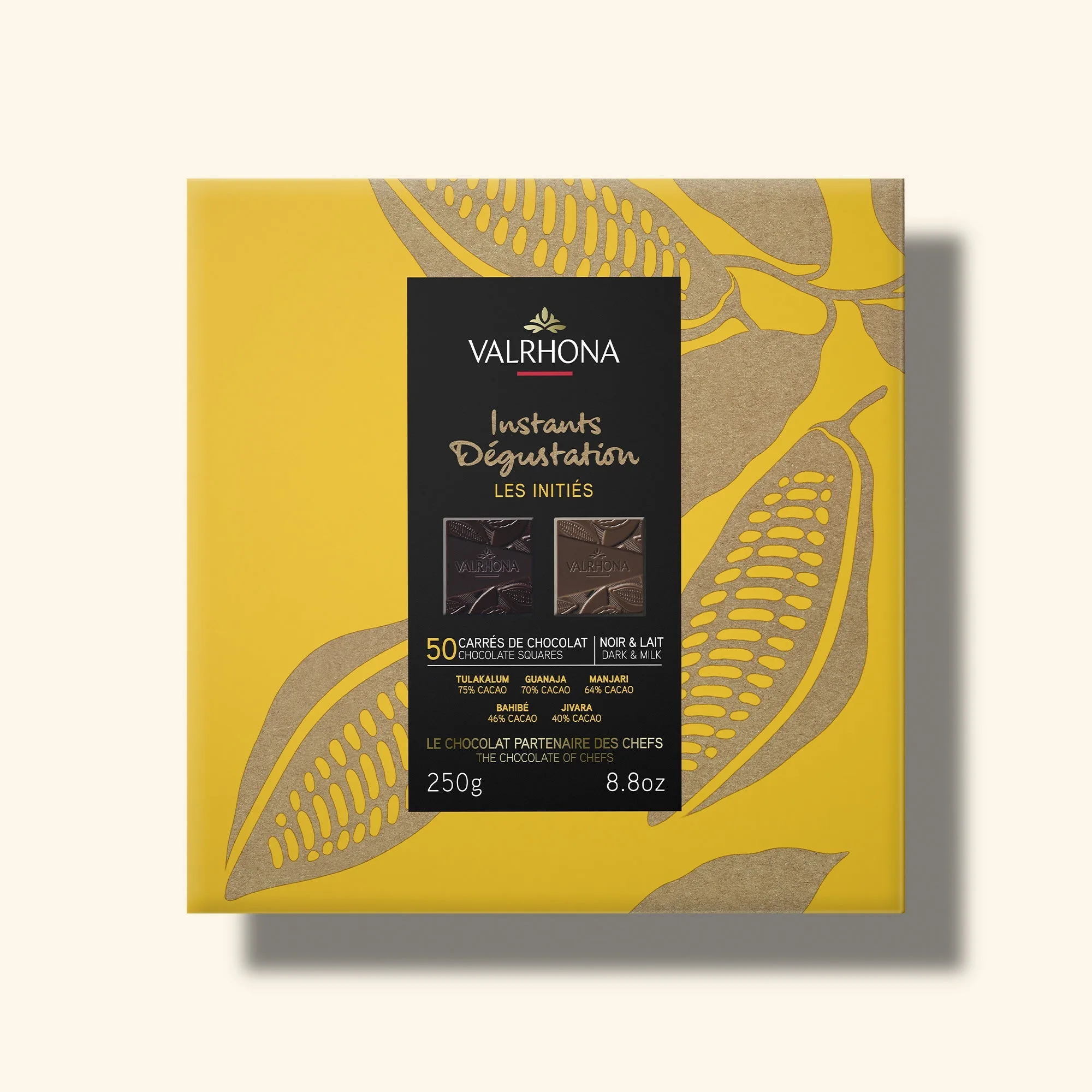 Box of 50 Dark and Milk Chocolate Squares - 8.8oz