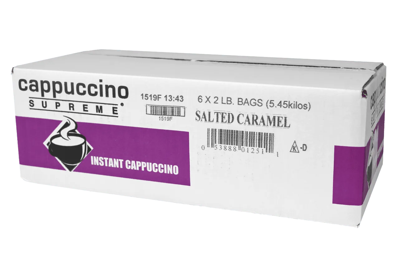 Salted Caramel Instant Cappuccino Mix 6x2 Lb Case