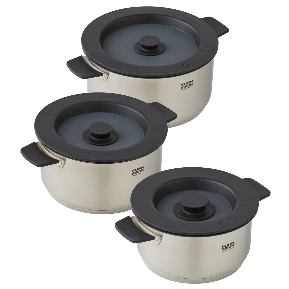 Set di pentole smart e compatto: design svizzero salvaspazio