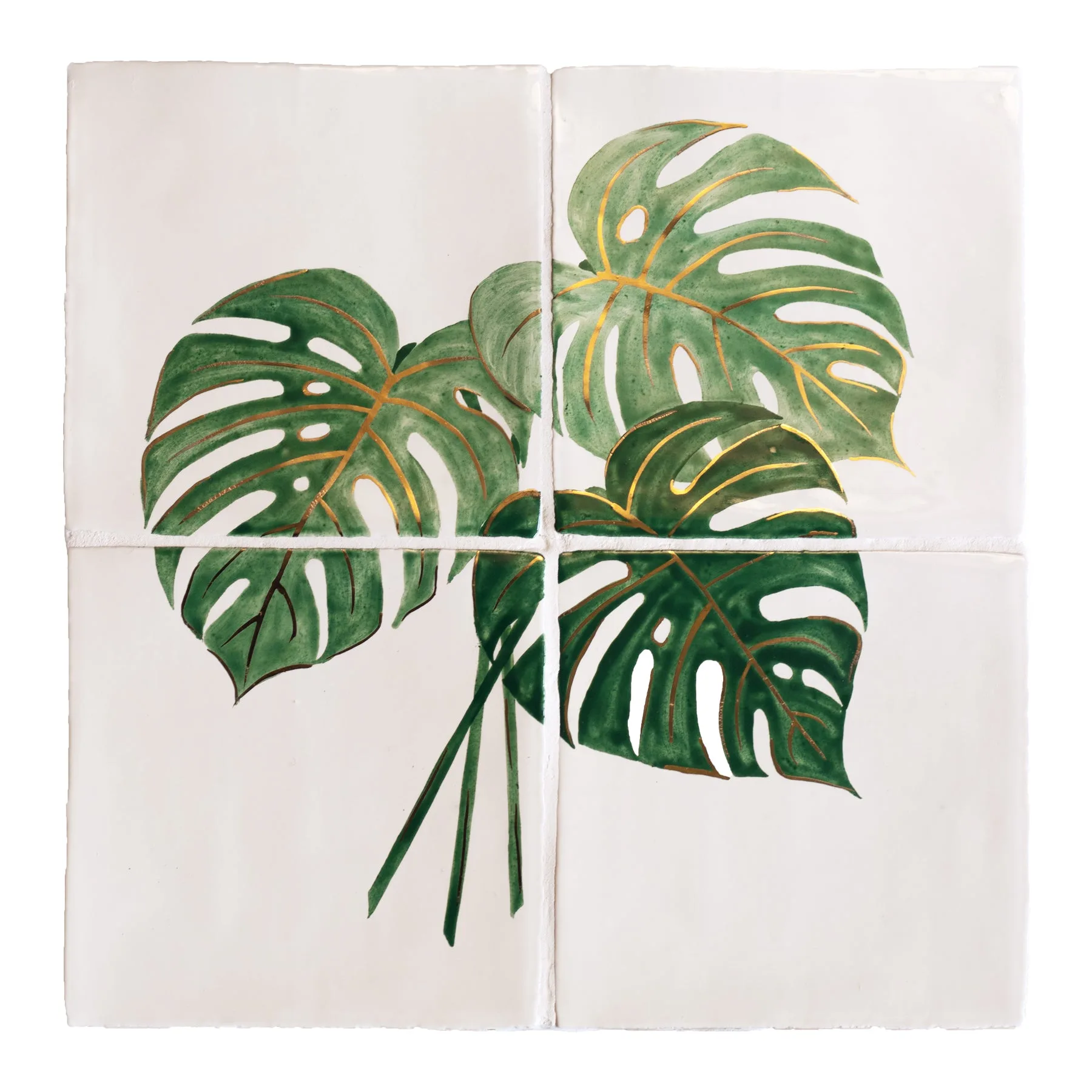 Glasshouse Monstera 4 Tile Mural