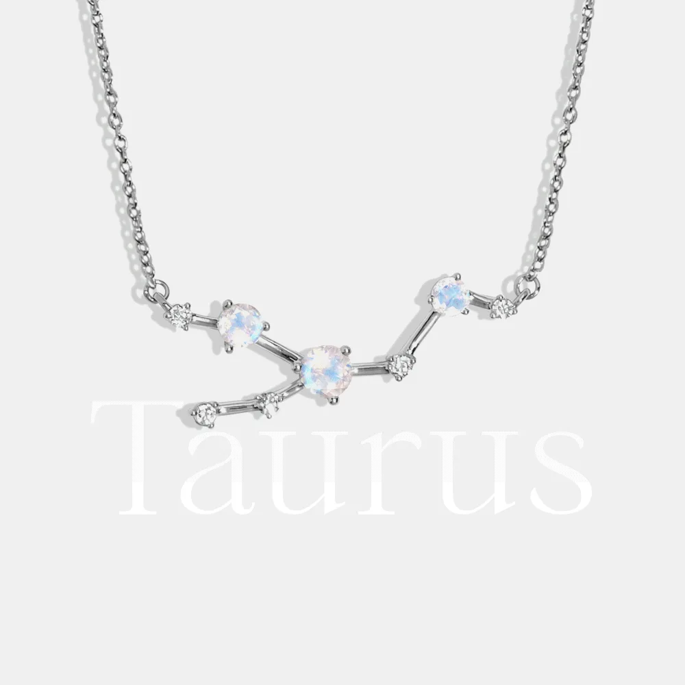 Moonstone Necklace - Scorpio Zodiac Constellation