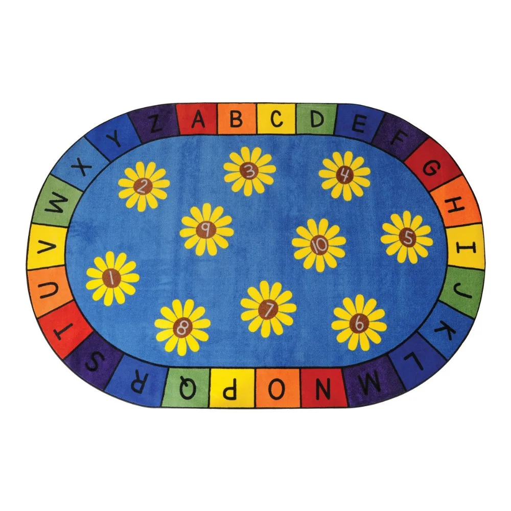 Daisy Alphabet and Numbers Carpets