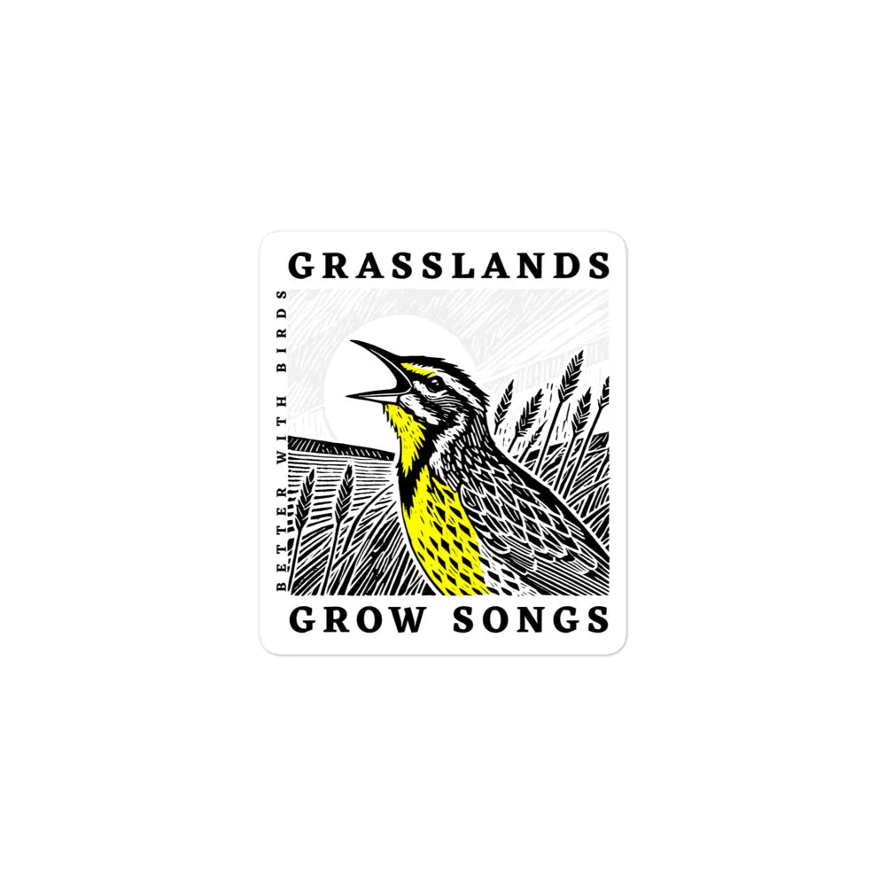 Grasslands Grow Songs Sticker