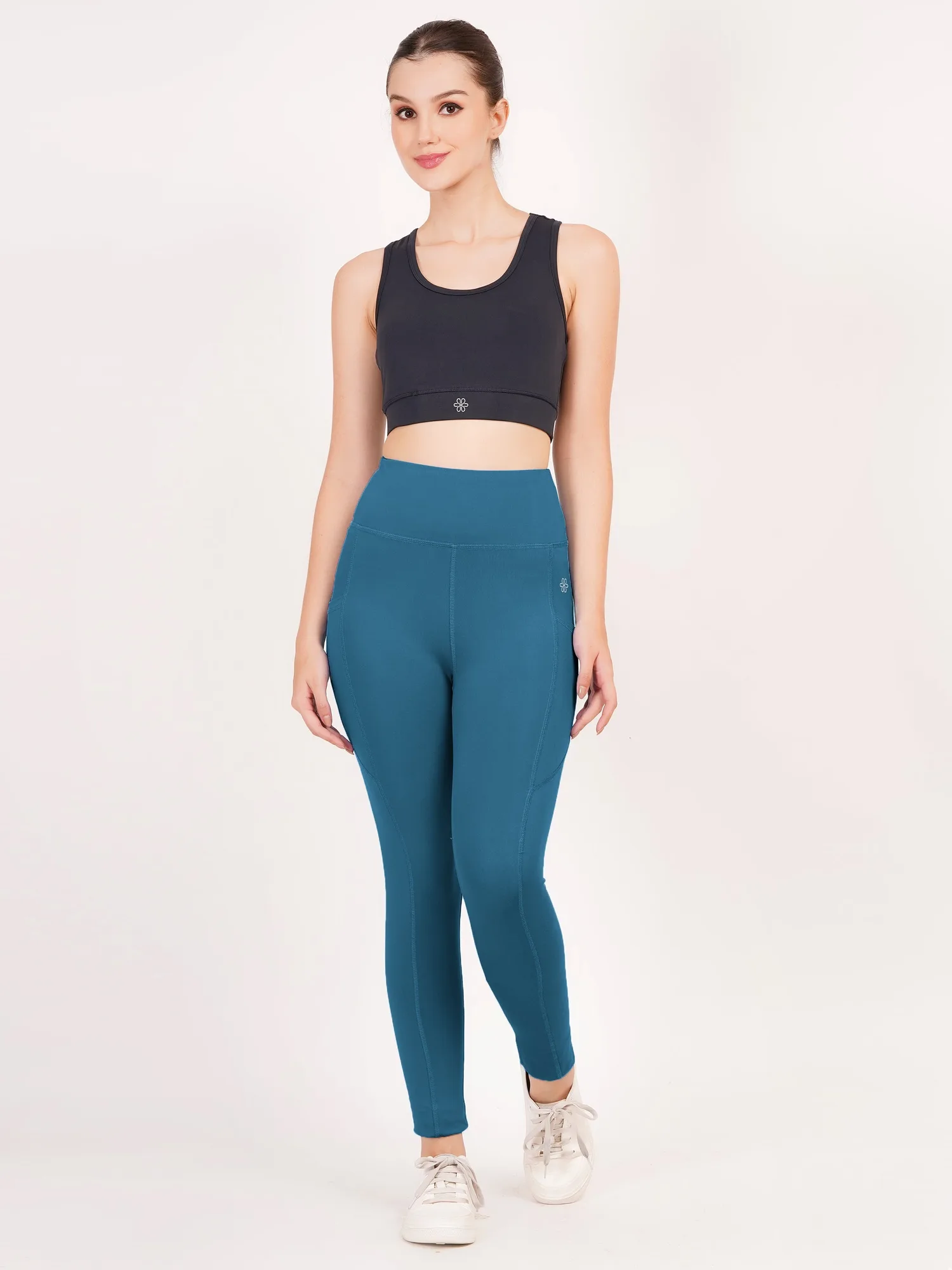 The Contour Ribbed Legging | Deep Tea