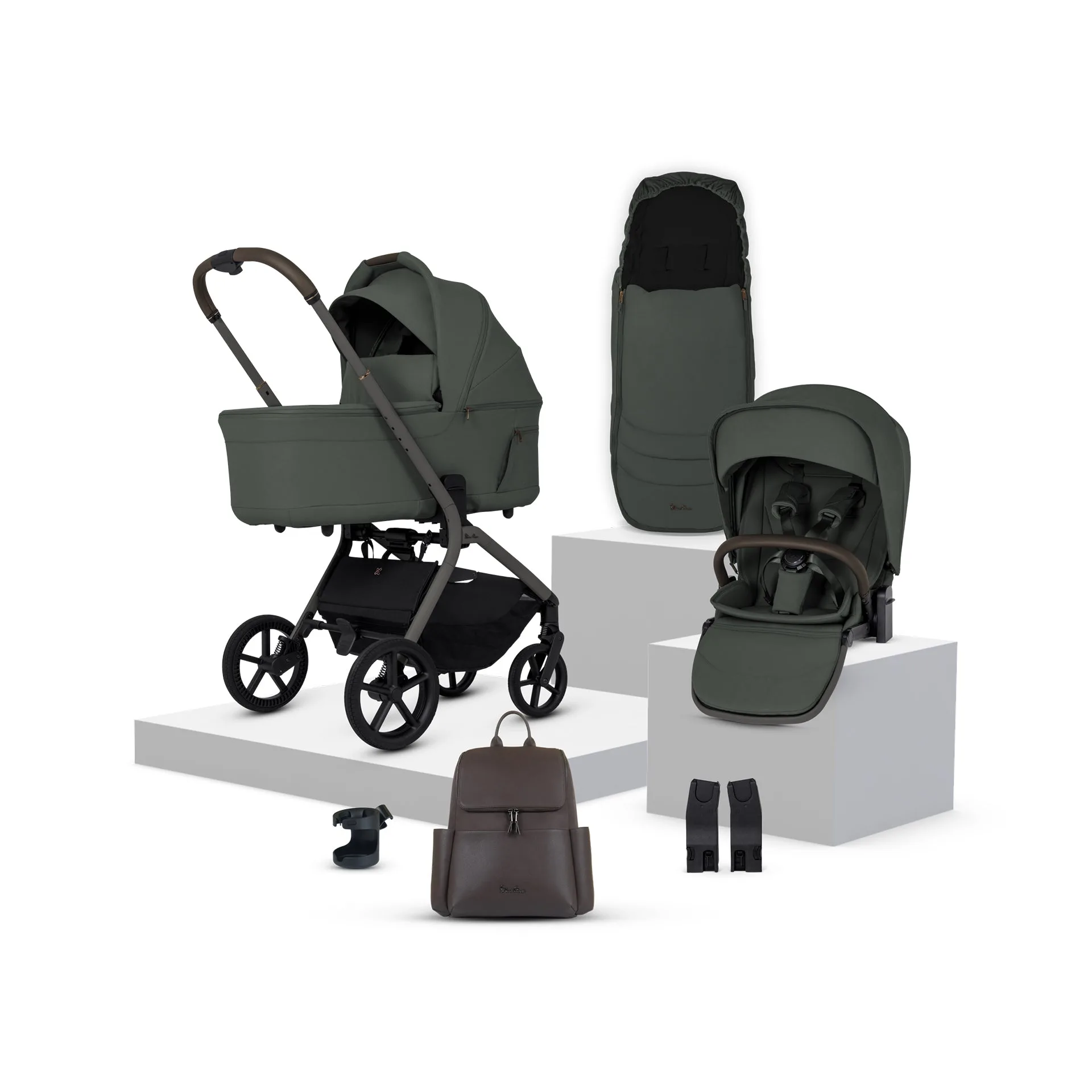 Silver Cross Breez Passeggino Bundle con Accessori - Pewter
